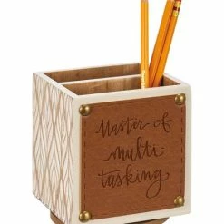 Top 10 ✨ Primitives By Kathy White & Brown 'Master Of Multi-Tasking' Spinning Pencil Holder 🎁