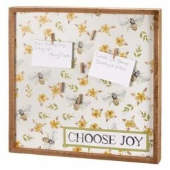 Best deal 😍 Primitives By Kathy White & Yellow 'Choose Joy' Floral Bees Magnet Board 🔥