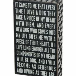 Hot Sale 👍 Primitives By Kathy 'Loving 🦮 Dog' Box Sign 😍