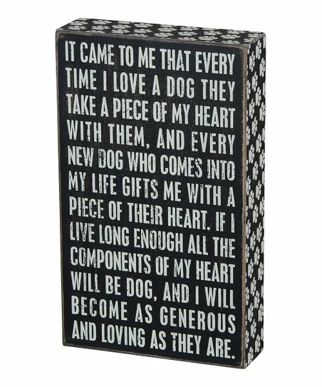 Hot Sale ๐ Primitives By Kathy 'Loving ๐ฆฎ Dog' Box Sign ๐