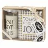 Coupon 🎉 Primitives By Kathy White & Yellow 'Today I Choose Joy' Box Sign & Candle ⌛