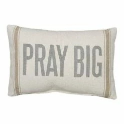 Outlet ✔️ Primitives By Kathy Natural 'Pray Big' Pillow 🔔