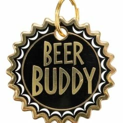 Discount 🛒 Primitives By Kathy Black & Gold 'Beer Buddy' Collar Charm 😉