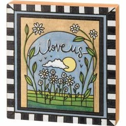 Promo ⭐ Primitives By Kathy 'I Love Us' Box Sign 👏