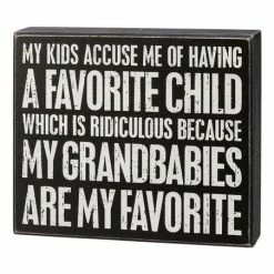 Buy 💯 Primitives By Kathy 'My Grandbabies' Box Sign 👏