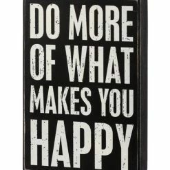 Flash Sale ⭐ Primitives By Kathy Black & White 'Makes You Happy' Block Sign 🌟