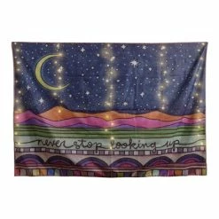 Wholesale ❤️ Primitives By Kathy Blue Celestial 'Never Stop Looking Up' Lighted Tapestry 💯