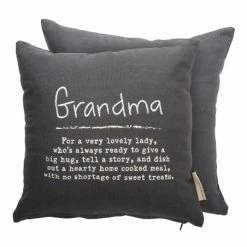 Best Pirce 🔔 Primitives By Kathy Black & White 'Grandma' Throw Pillow 👍