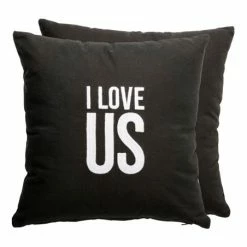 Discount 🔥 Primitives By Kathy Black & White 'I Love Us' Throw Pillow 🥰