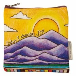 Wholesale ❤️ Primitives By Kathy Yellow & Purple 'Joy' Zip Pouch ❤️