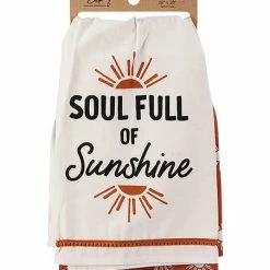 Wholesale ✨ Primitives By Kathy White & Orange 'Soul Full Of Sunshine' Towel Set 🔔