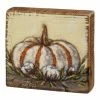 Cheap 🛒 Primitives By Kathy White & Orange Pumpkin Box Sign 🧨