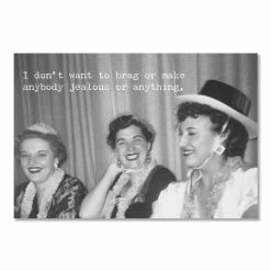 Hot Sale 🛒 Primitives By Kathy Black & White 'Don't Want To Brag' Greeting Card 🥰