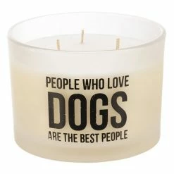 Flash Sale 🔔 Primitives By Kathy Beige & Black 'Love 🐕 Dogs' Jar Candle 🎉