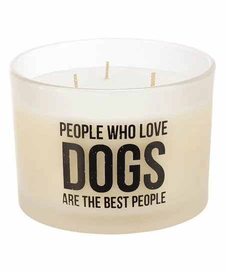 Flash Sale π Primitives By Kathy Beige & Black 'Love π Dogs' Jar Candle π
