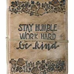 Promo 💯 Primitives By Kathy Brown 'Stay Humble' Leather Journal 🎁