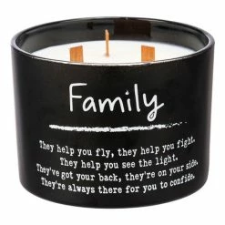 Best deal ✨ Primitives By Kathy Black & White 'Family' Wood-Wick Jar Candle 🎁
