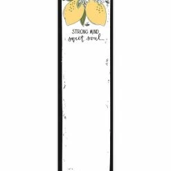 Brand new 💯 Primitives By Kathy White & Yellow Lemon Strong Mind Notepad 🎁