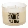 Cheapest 🌟 Primitives By Kathy White & Black 'You Make Me Smile' Jar Candle ❤️