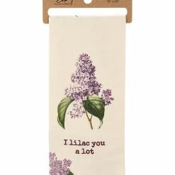 Best Pirce ✔️ Primitives By Kathy Purple & Cream 'Lilac You' Dish Towel 💯