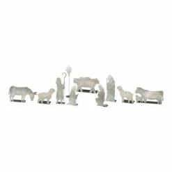 Best Pirce 💯 Primitives By Kathy Silvertone Nine-Piece Nativity Scene Set 👍