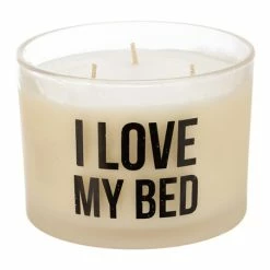 Top 10 💯 Primitives By Kathy White & Black 'I Love My Bed' Jar Candle 👏