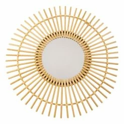 Outlet 👍 Primitives By Kathy Brown Rattan Sunburst Large Mirror 🔔