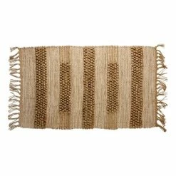 New 😍 Primitives By Kathy Brown & Cream Stripe Fringe-Accent Rug 🎁