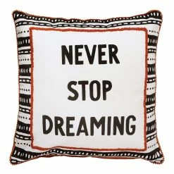 Outlet 🔔 Primitives By Kathy White & Black 'Never Stop Dreaming' Throw Pillow 🥰