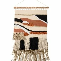 Best deal 🎉 Primitives By Kathy Cream & Rust Abstract Fringe-Accent Riley Wall Hanging 😍
