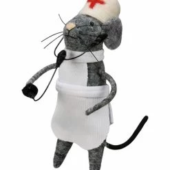 Best deal 🌟 Primitives By Kathy Gray & White Nurse Mouse Figurine ⭐