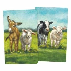Cheapest ✨ Primitives By Kathy Green Farm Animal Notebook Set 🌟