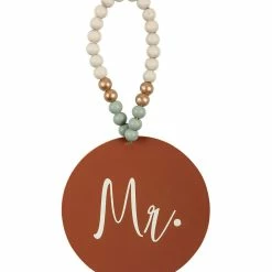 Hot Sale ✨ Primitives By Kathy Burgundy & Cream 'Mr.' Ornament 🎁