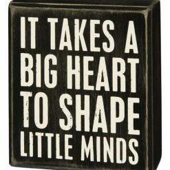 Best reviews of ❤️ Primitives By Kathy Black 'It Takes A Big Heart' Wood Block Sign 😍