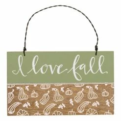 Best reviews of 🎁 Primitives By Kathy Green & Beige 'I Love Fall' Wall Sign 🛒