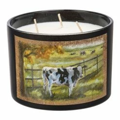 Top 10 😍 Primitives By Kathy Black Multicolor Fall Cows Jar Candle 👍