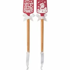 Best Pirce 😍 Primitives By Kathy Red & White 'Elf Make Dinner' Spatula - Set Of Two 👍