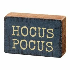 Promo 💯 Primitives By Kathy Black 'Hocus Pocus' Block Sign 😉