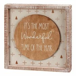 Flash Sale 🤩 Primitives By Kathy Cream 'Most Wonderful Time' Inset Box Sign 💯