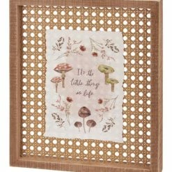 Hot Sale ⌛ Primitives By Kathy Brown & Pink Mushroom 'It's The Little Things' Wall Sign ✨
