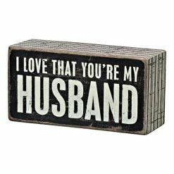 Best reviews of ⭐ Primitives By Kathy 'My Husband' Block Sign 🌟