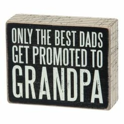 Best reviews of ✔️ Primitives By Kathy 'Promoted To Grandpa' Box Sign 😍