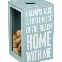 Cheapest 🔥 Primitives By Kathy Light Blue 'Shell In Your Pocket' Cork & Cap Holder 🎁