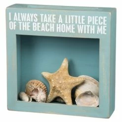 Best Pirce ⭐ Primitives By Kathy Blue 'Take A Piece Of The Beach Home With Me' Cork And Cap Holder 👏