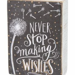 Outlet 🌟 Primitives By Kathy 'Making Wishes' Chalk Sign 👍