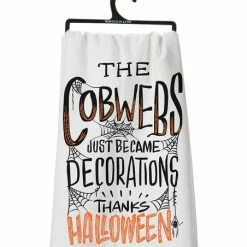 Deals 🛒 Primitives By Kathy White 'Thanks 🧛 Halloween' Dish Towel 🎉