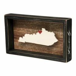 Buy 😀 Primitives By Kathy Kentucky Heart-Detail Block Sign 🧨