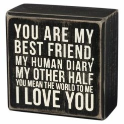 Best deal 🎁 Primitives By Kathy 'My Best Friend' Wood Box Sign 😀