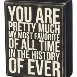 Top 10 ✨ Primitives By Kathy Black & White 'Most Favorite' Box Sign 🌟