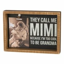 Wholesale 🥰 Primitives By Kathy 'They Call Me Mimi' Photo Clip Block Sign 🥰